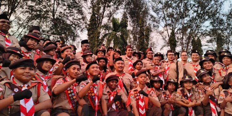 Ketua Mabida Kwarda Gerakan Pramuka Lepas Kontingen Pramuka PBD Untuk Ikuti Jamnas XII 2026 di Jakarta