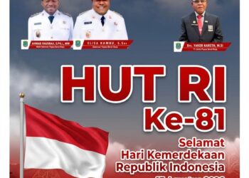 PEMPROV PAPUA BARAT DAYA MENGUCAPKAN SELAMAT HARI ULANG TAHUN REPUBLIK INDONESIA KE-81