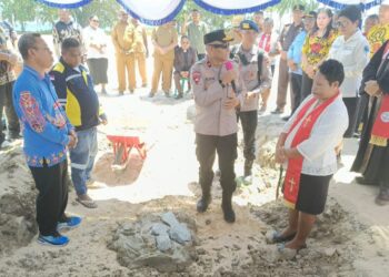 Kapolda Papua Barat Daya Hadiri Peletakan Batu Pertama Pusat Pelatihan dan Pembinaan GKI di Tanah Papua
