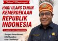 Ketua DPR Provinsi Papua Barat Daya Mengucapkan Selamat Hari Ulang Tahun Kemerdekaan Republik Indonesia ke-81