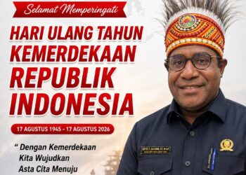 Ketua DPR Provinsi Papua Barat Daya Mengucapkan Selamat Hari Ulang Tahun Kemerdekaan Republik Indonesia ke-81