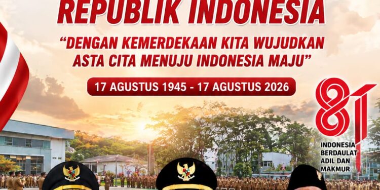 Pemerintah Provinsi Papua Barat Daya Mengucapkan Selamat Hari Ulang Tahun Kemerdekaan Republik Indonesia ke-81