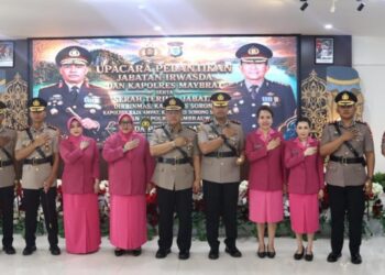 Kapolda PBD Pimpin Sertijab, Sejumlah PJU dan Lima Kapolres Berganti