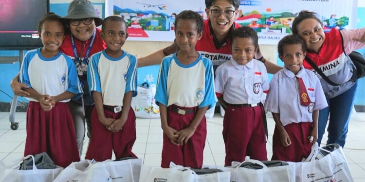 Program SESAMA Pertamina Hadir dan Dukung Semangat Belajar Anak-anak di Doromena Papua