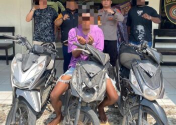 Team Elang Polsek Sorong Barat Tangkap Terduga Pelaku Curanmor, Sejumlah Motor Diamankan