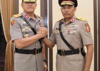 Sertijab Kapolda PBD, Brigjen Audie Sonny Latuheru Serahkan Tongkat Komando kepada Brigjen Hengki Haryadi