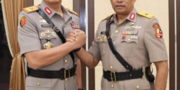 Sertijab Kapolda PBD, Brigjen Audie Sonny Latuheru Serahkan Tongkat Komando kepada Brigjen Hengki Haryadi