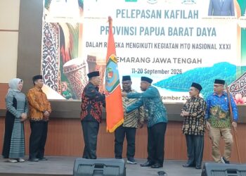Menuju MTQ Nasional XXXI, Gubernur Lepas 71 Kafilah Papua Barat Daya