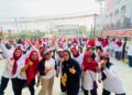 Gerindra PBD Gelar Senam Bersama, Oktasari Sabil : Stamina Prima Kunci Jalankan Agenda Partai