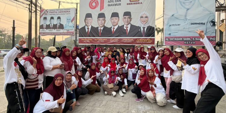 Gerindra PBD Gelar Senam Bersama, Oktasari Sabil : Stamina Prima Kunci Jalankan Agenda Partai