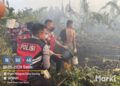 Dit Samapta Polda Papua Barat Daya Tangani Karhutla di Jalan Petrochina