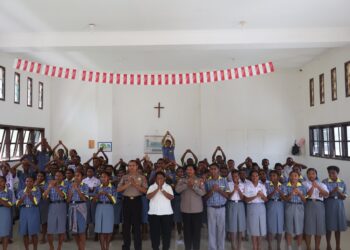 Ditbinmas dan Bidhumas Polda Papua Barat Daya Sosialisasikan Bahaya Judi Online dan Penipuan Online