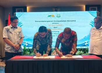 Gubernur Elisa Kambu Saksikan Penandatanganan MoU PT Gag Nikel dan Kejati Papua Barat
